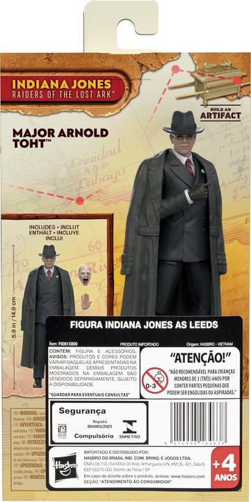 Actual product image Hasbro Indiana Jones Adventure Series Action Figure Major Arnold Toht (Raiders of the Lost Ark)