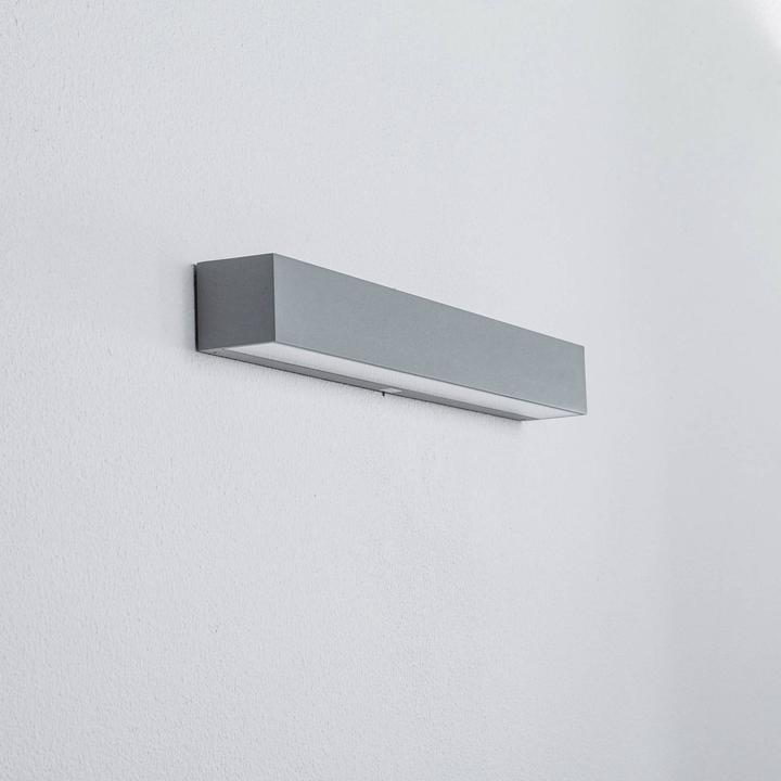 Produktbild Arcchio Lengo LED-Wandlampe CCT, 50cm, 1-fl. grau (1175 lm)