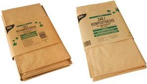 Produktbild Papstar Kompostsäcke, braun, 240 Liter, 2er aus 2-lagigem Kraftpapier, Stärke: 70 g/qm, nassfest (2 x, 240 l)