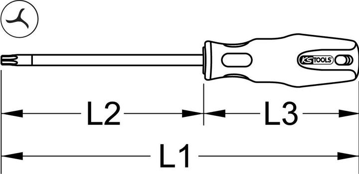 Produktbild KS Tools 159.1254 (Tri-Wing)