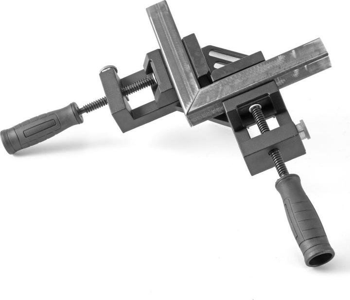 Produktbild Stahlwerk Doppelgriffwinkelklemme DW 90 ST Eckspanner Gehrungszwinge aus Alu (65 mm)