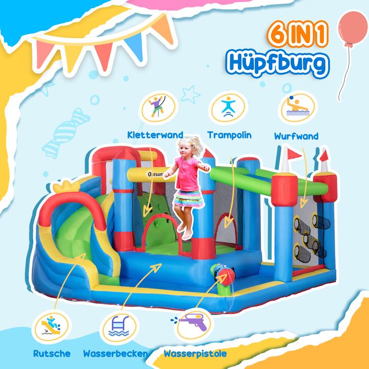 Produktbild Swisshandel24 Hüpfburg Oxfordstoff (100% Polyester) Bunt