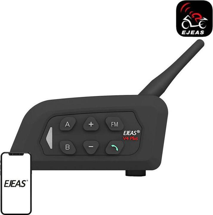 Actual product image Ejeas Motorbike Intercom V4PLUS