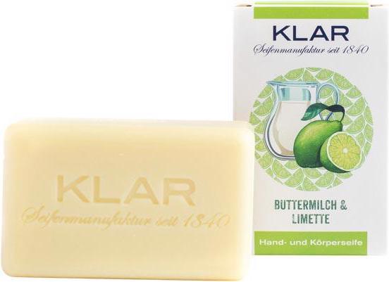 Produktbild Klar Buttermilch- & Limettenseife 100 g