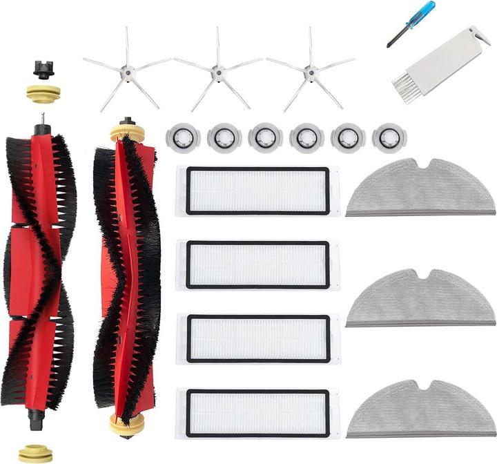 Image du produit JoyBros Kit de pièces de rechange pour Roborock E4 E5 S6 Pure S6 Blanc