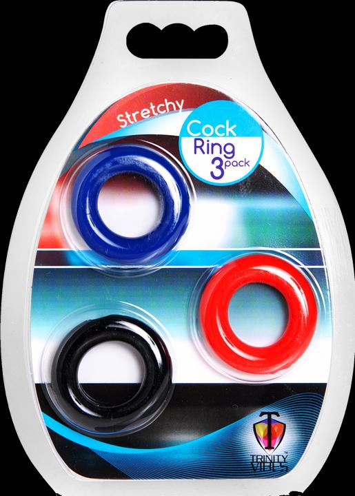 Actual product image Pipedream Set Stretchy Penis Rings (1.90 cm)
