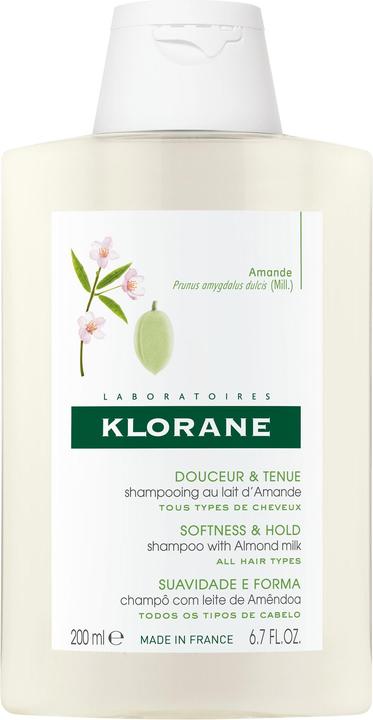 Klorane Shampoo mit Mandelmilch (200 ml, Flüssiges Shampoo)