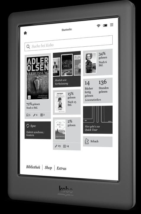 Produktbild Kobo Glo HD (6", 4 GB, Schwarz)