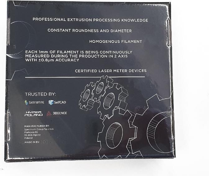 Image du produit Filament PETG CF15 Carbon noir 0.75kg 1.75mm (PETG, 1.75 mm, 750 g, Noir)