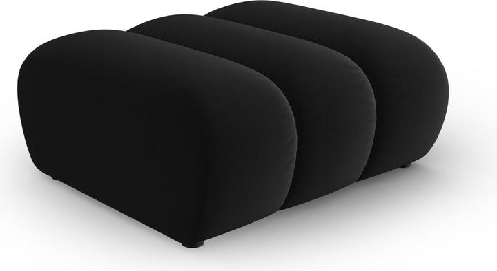 Actual product image Micadoni Velvet Pouf, "Lupine", 1 Seat, 92x95x43Made in Europe (Cushioned stools)