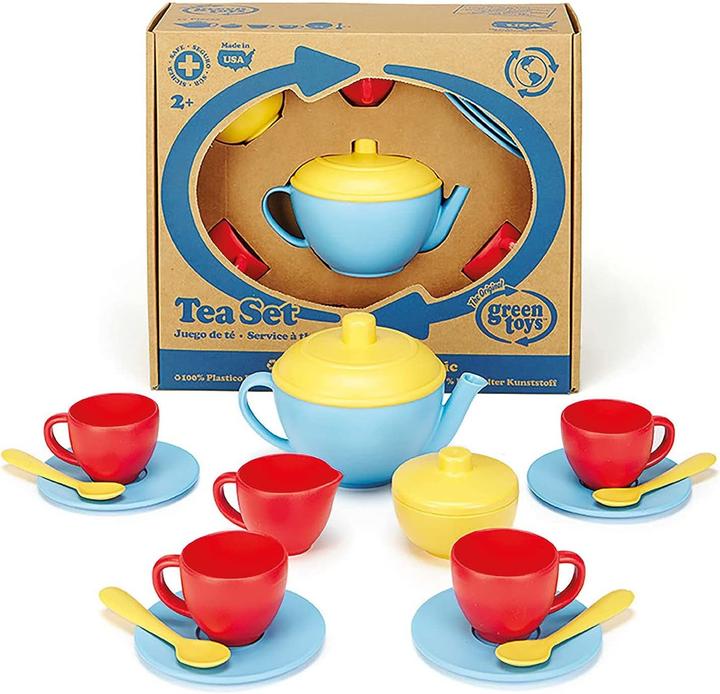 Actual product image Green Toys Tea Set blue
