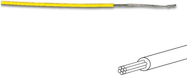 Produktbild Cables MONTAGEKABEL - Ø 1.4 MM - 0.2 MM² - MEHRADRIG - GELB
