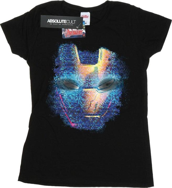 Iron Man Distressed Head TShirt (XXL)