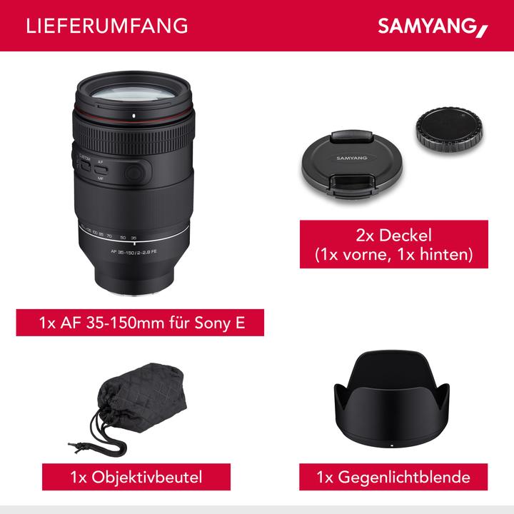 Produktbild Samyang AF 35-150MM F2-2,8 SONY FE (Sony E, Vollformat)
