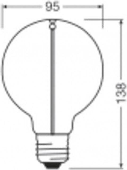 Productafbeelding Ledvance LED-lamp (E27, 2.20 W, 120 lm, 4 x, G)