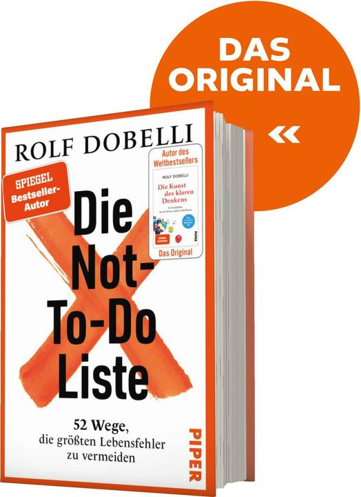 Image du produit Piper Die Not-To-Do-Liste (Allemand, Rolf Dobelli, 2024)