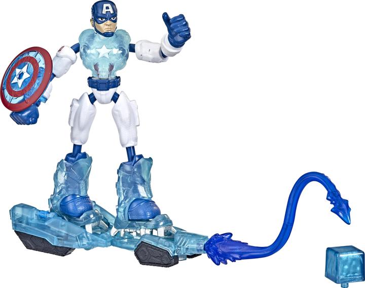 Image du produit Hasbro Marvel Avengers Bend and Flex Missions Captain America Mission sur glace, figurine pliable de 15 cm