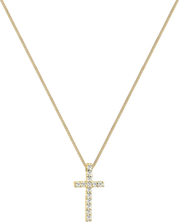 Produktbild Elli mit Kreuz-Anhänger verziert mit Kristallen (Sterling Silber, 45 cm)