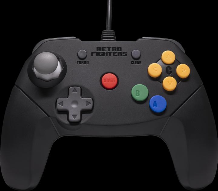 Produktbild Retro Fighters Retro-Fighters - Brawler64 Wired Controller - Black