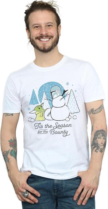 Actual product image Star Wars Mens The Mandalorian Tis The Season T-Shirt (5XL)
