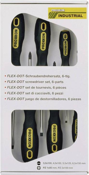 Actual product image Proxxon Workshop screwdriver set (Pozidriv cross recess (PZ), Slotted screws)
