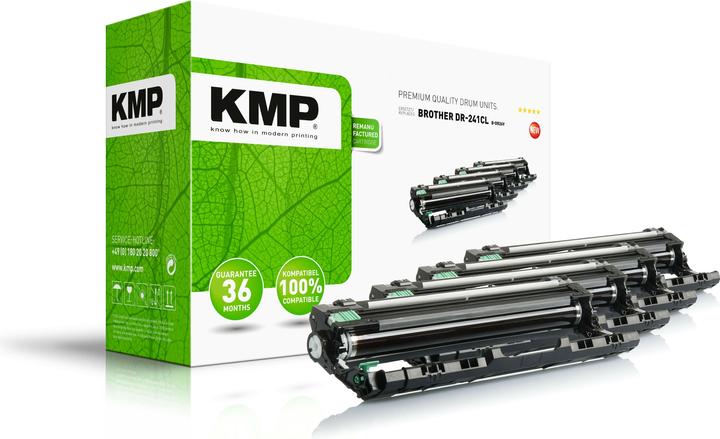 Actual product image KMP Toner replaces DR241CL (V, B, FC, Y)