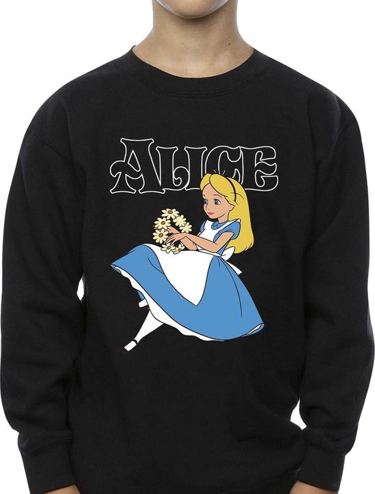 Actual product image Disney Boys Alice In Wonderland Flowers Sweatshirt (104)