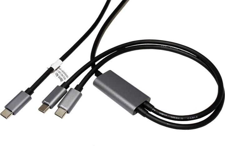 Image du produit Roline Câble de charge USB type C split, C - 2x C, ST/ST, max. 100W (1.85 m, USB 2.0)