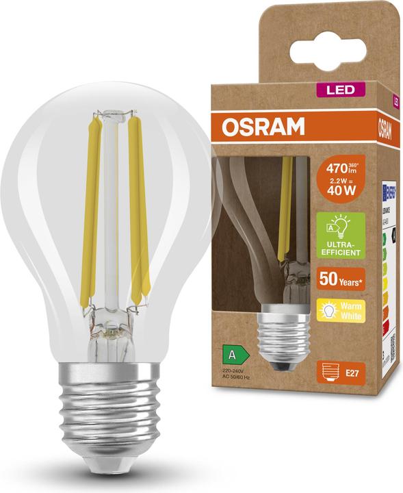 Immagine prodotto Osram Filamento Led Classic A (E27, 2.50 W, 525 lm, 1 x, A)
