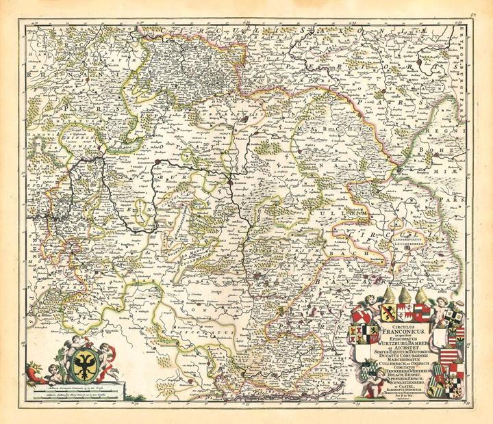 Produktbild Wit:Historische Karte: Fränkischer Reic
