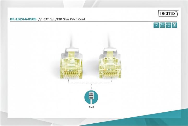 Produktbild Digitus Netzwerkkabel (U/FTP, CAT6a, 5 m)