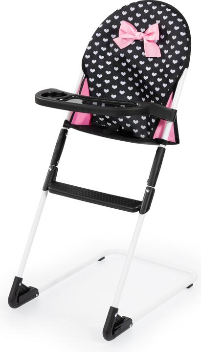 Produktbild Bayer Reise-Set 9in1 mit Puppenbett und Hochstuhl schwarz/pink