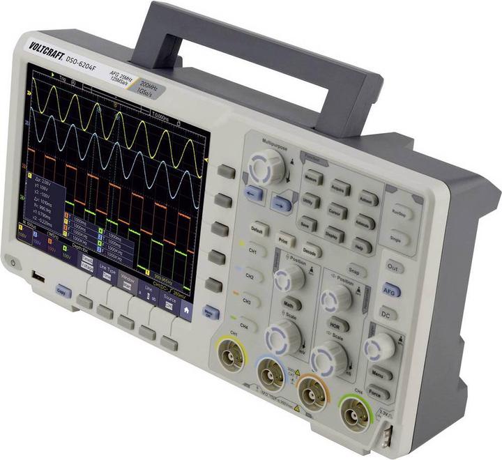 Actual product image Voltcraft Digital Oscilloscope DIGITAL OSCILLOSCOPE DSO 6204F (CAT II)