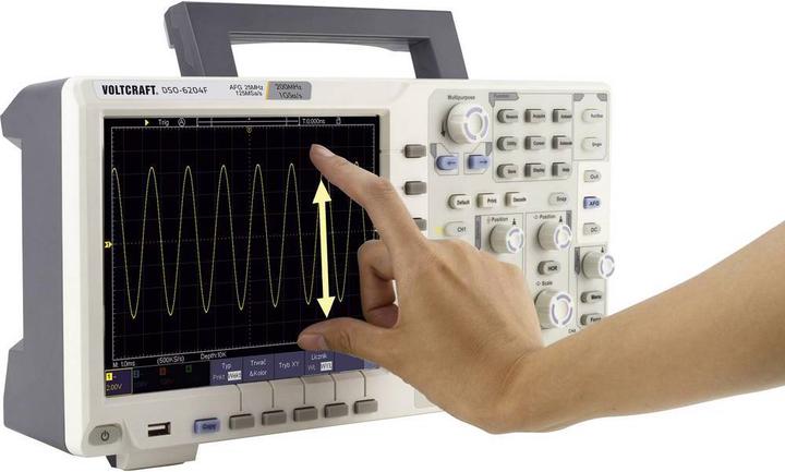 Actual product image Voltcraft Digital Oscilloscope DIGITAL OSCILLOSCOPE DSO 6204F (CAT II)