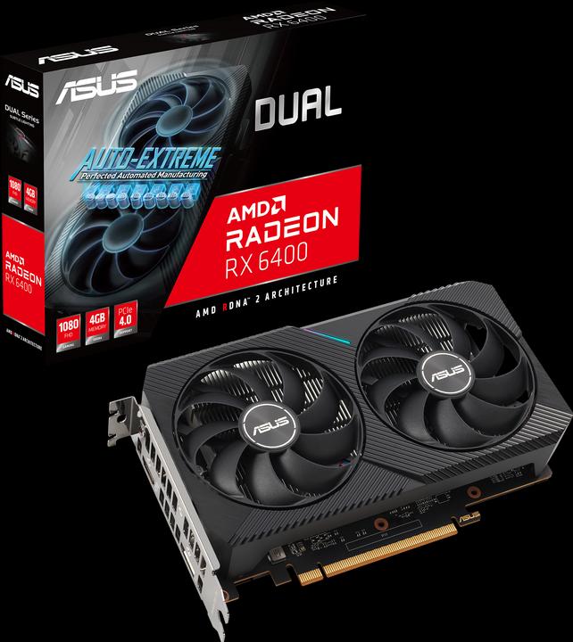 Productafbeelding ASUS Dubbel -RX6400-4G AMD Radeon RX 6400 GDDR6 (4 GB)