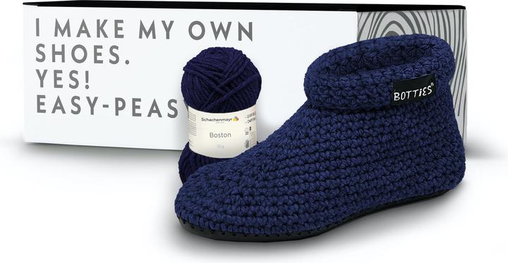 Actual product image Botties DIY crochet shoe set size 39 (EU) indigo