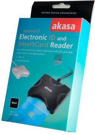 Produktbild Akasa AK-CR-03BKV2 SmartCard-Leser (USB 2.0)