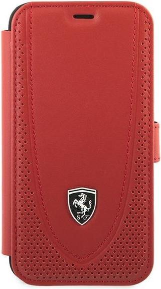 Immagine prodotto Ferrari FEOGOFLBKP12SRE iPhone 12 mini 5.4" czerwony/rosso libro Off Track Traforato (Apple iPhone 12 mini)