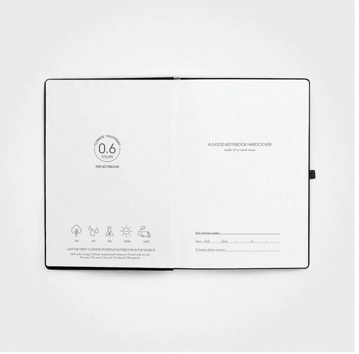 Actual product image A Good Company Stone paper notebook - A5 Hardcover, lined (A5, Lined, Hardcover)