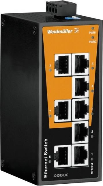 Weidmüller Network Switch Unmanaged, Fast Ethernet (8 Ports)