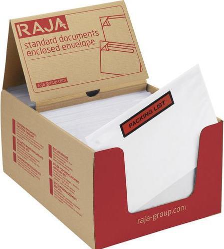 Raja Document pouch PCL16 165 mm polyethylene, silicone paper