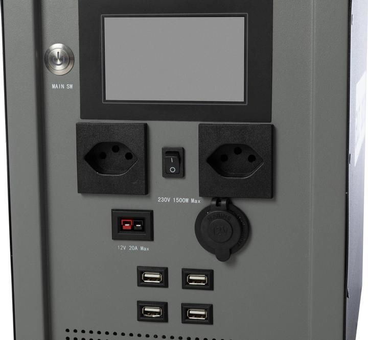 Immagine prodotto Autosolar Powerstation 1500W "Swiss Edition" con cassa solare da 195W (1500 Wh, 26.40 kg)