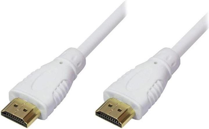 Produktbild Techly HDMI Kabel A M/M high speed 5m weiss (5 m, HDMI)
