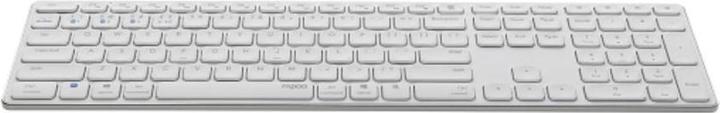 Actual product image Rapoo Kabellose Multimodus Tastatur E9800M, DE-Layout, Weiss (DE, Wireless)