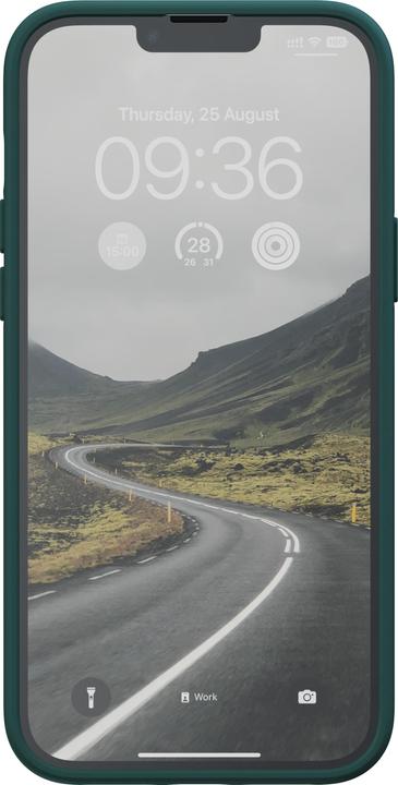 Immagine prodotto Njord Custodia rigida Salm.Leather Magsafe verde (Apple iPhone 14 Plus)