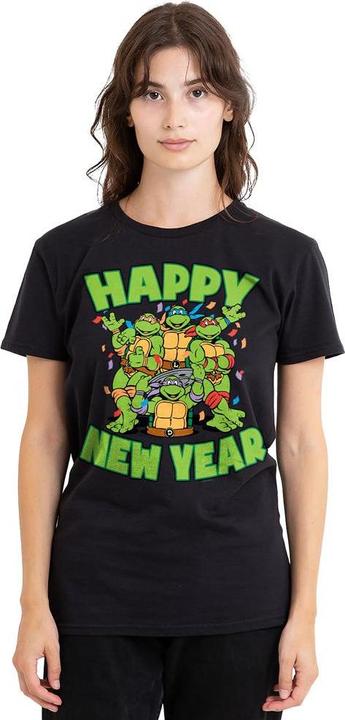 Actual product image Teenage Mutant NT Unisex Adult Group New Year T-Shirt (M)