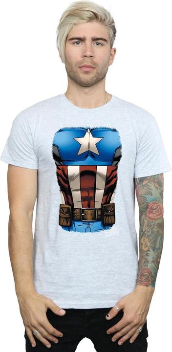 Image du produit Mens Captain America Chest Burst T-Shirt (M)
