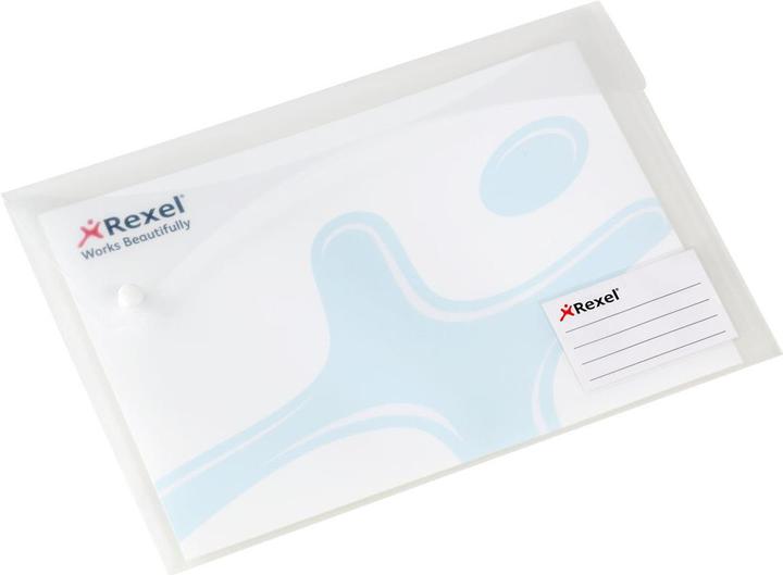 Produktbild Rexel Dokumentenmappe Xtra Folder, DIN A4, weiss transluzent, aus Kunststoff, Druckknopf-Verschluss (A4, 5 x)