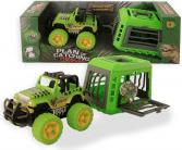 Jono Toys Auto-Jeep mit Anhänger und Dino 30 cm Friktion 4-A