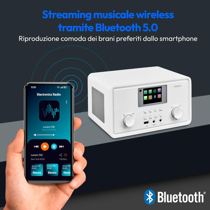 Productafbeelding Medion LEVEN P85027 (DAB+, Internet radio, VHF, WiFi, Bluetooth)